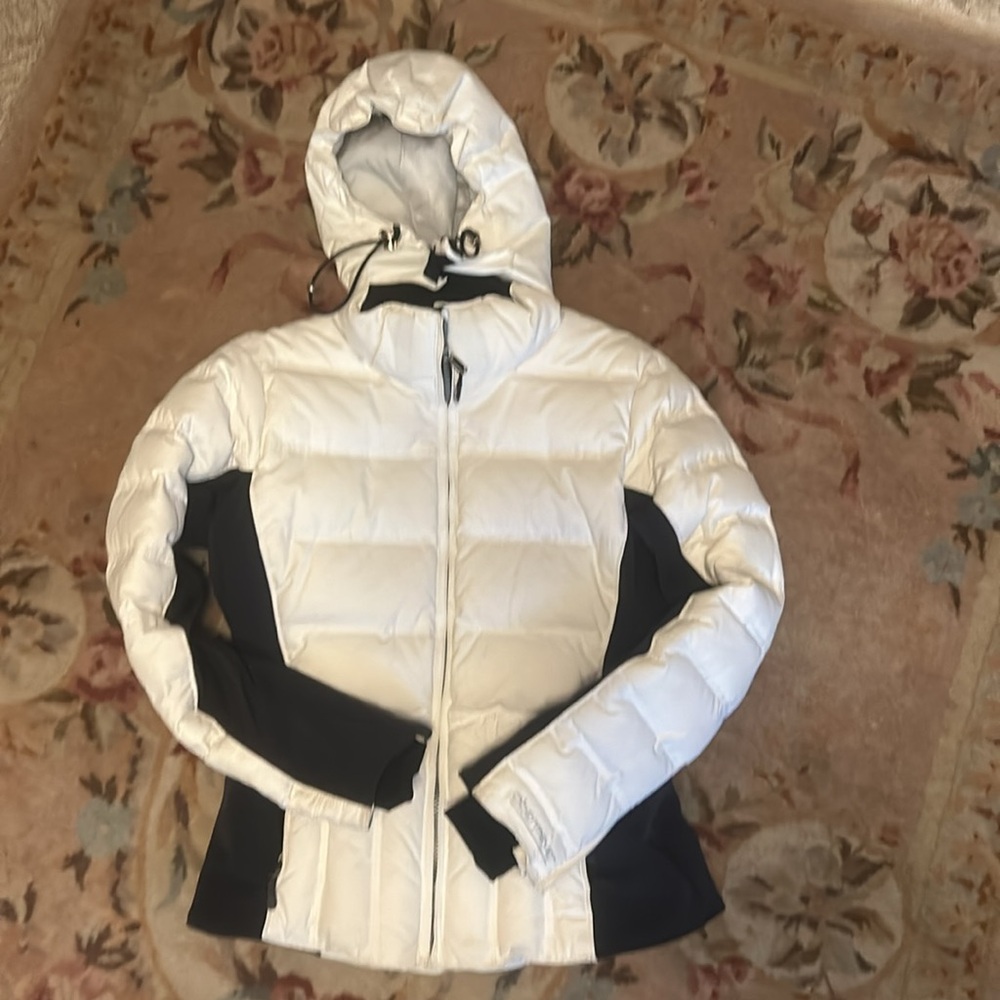 Obermeyer White Down Coat Size 4